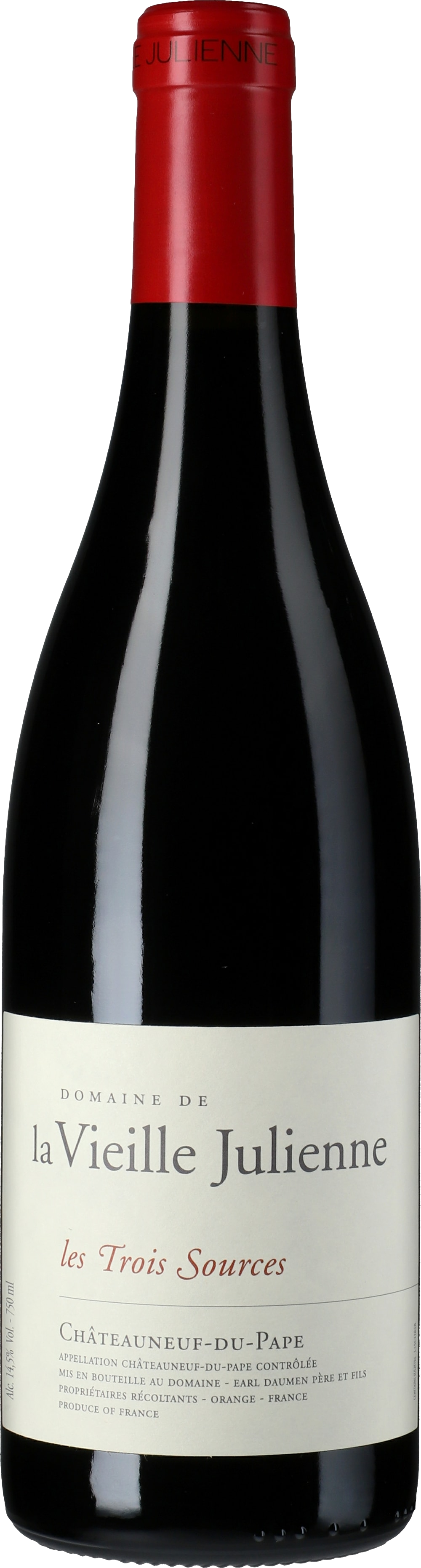 Vieille Julienne Chateauneuf du Pape les Trois Sources 2019