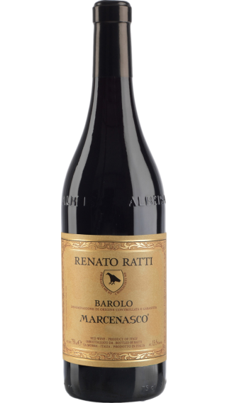 Bottle of Renato Ratti Barolo Marcenasco 2018 wine 750 ml