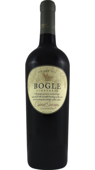 Bottle of Bogle Cabernet Sauvignon 2016 wine 750 ml