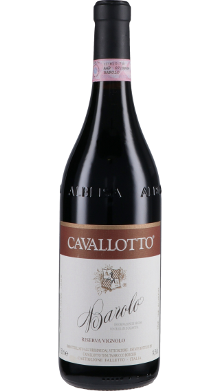 Bottle of Cavallotto Barolo Riserva Vignolo 2015 wine 750 ml