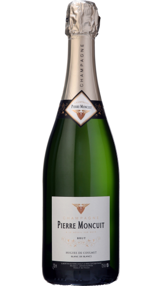 Bottle of Champagne Pierre Moncuit Hugues de Coulmet Blanc de Blancs wine 750 ml