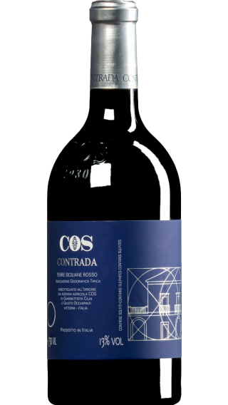 Bottle of COS Contrada Nero d'Avola 2019 wine 750 ml