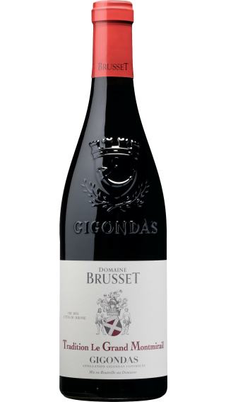 Bottle of Domaine Brusset Tradition Le Grand Montmirail Gigondas 2022 wine 750 ml