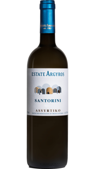 Bottle of Estate Argyros Assyrtiko 2021 wine 750 ml