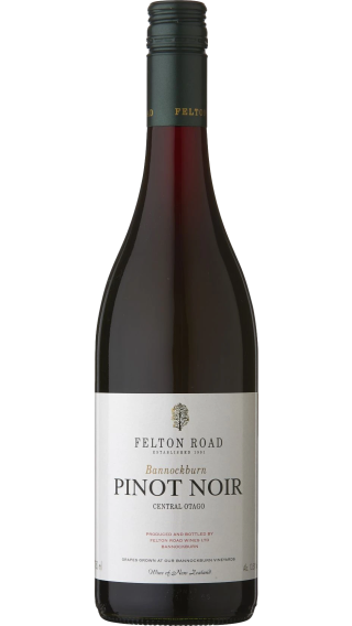 Bottle of Felton Road Bannockburn Vineyard Pinot Noir 2020 wine 750 ml