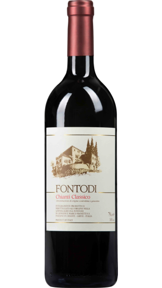 Bottle of Fontodi Chianti Classico 2018 wine 750 ml