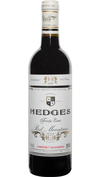 Bottle of Hedges Family Red Mountain Cabernet Sauvignon 2019 wine 750 ml