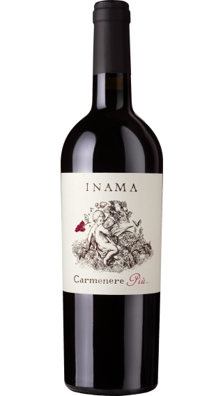 Bottle of Inama Carmenere Piu 2021 wine 750 ml