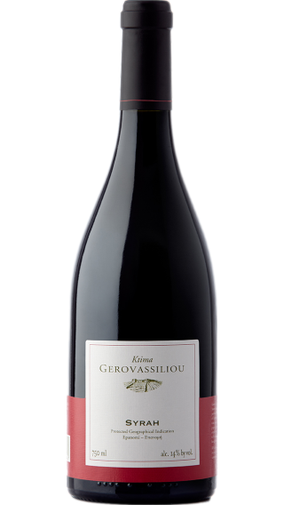 Bottle of Ktima Gerovassiliou Syrah 2022 wine 750 ml