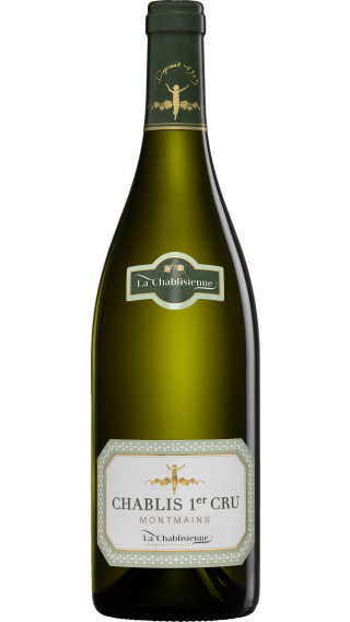 Bottle of La Chablisienne Chablis Premier Cru Montmains 2021 wine 750 ml