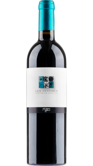 Bottle of Les Asteries Saint Emilion Grand Cru 2015 wine 750 ml