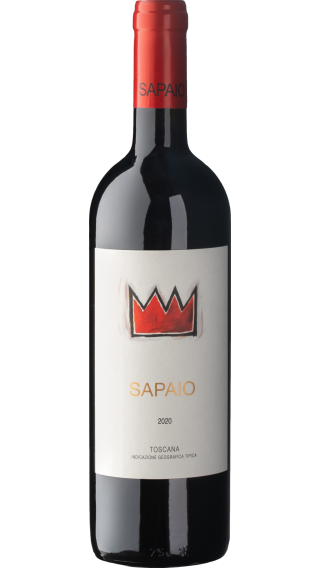 Bottle of Podere Sapaio Bolgheri Superiore Sapaio 2020 wine 750 ml