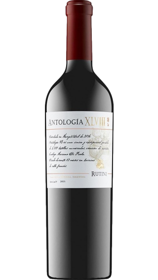 Bottle of Rutini Antologia XLVIII 2016 wine 750 ml