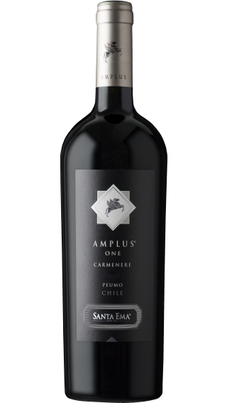 Bottle of Santa Ema Amplus One Carmenere 2022 wine 750 ml