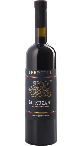 Bottle of Shumi Iberiuli Mukuzani 2022 wine 750 ml