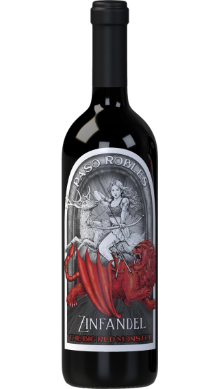 Bottle of The Big Red Monster Zinfandel wine 750 ml