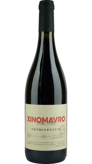 Bottle of Thymiopoulos Young Vines Xinomavro 2022 wine 750 ml