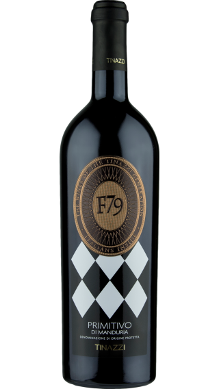 Bottle of Tinazzi Primitivo di Manduria F79 2022 wine 750 ml