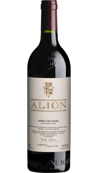 Bottle of Vega Sicilia Alion 2020 wine 750 ml