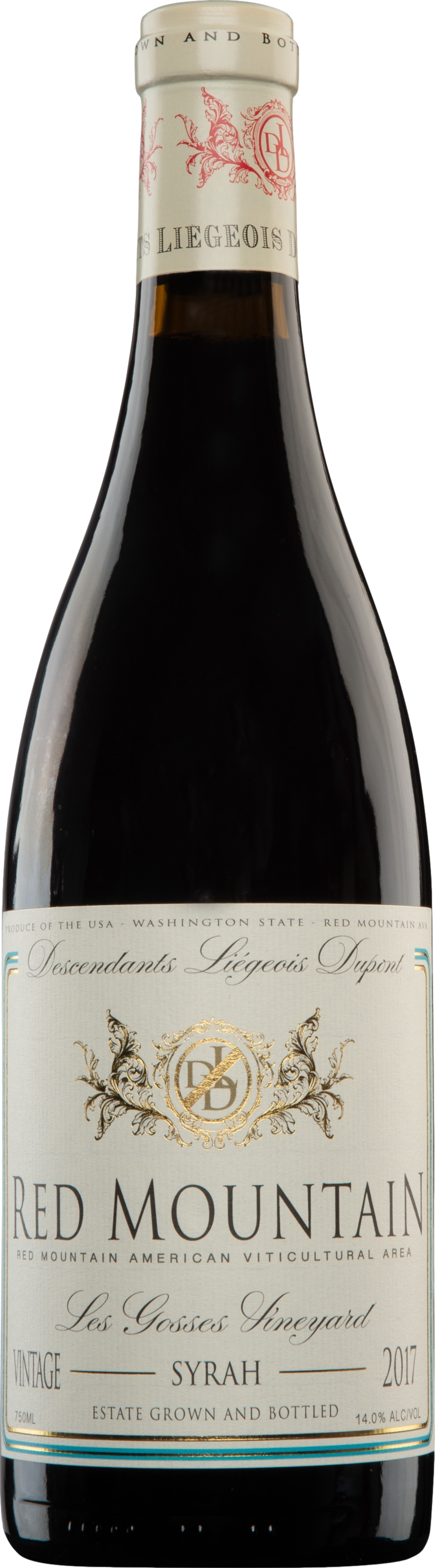 Hedges Family Descendants Liegeois Dupont Syrah 2017