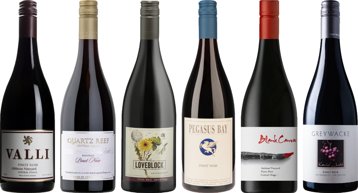 Nuova Zelanda Pinot Noir Caso di Degustazione