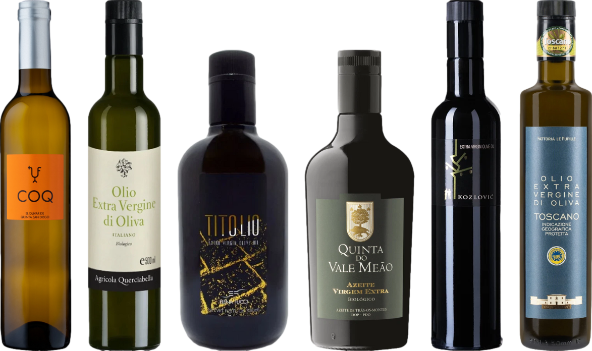 Cassa di degustazione di Vigneto Olio d’oliva Premium